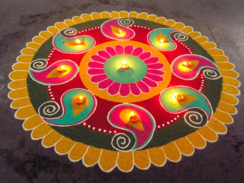 Freehand Rangoli